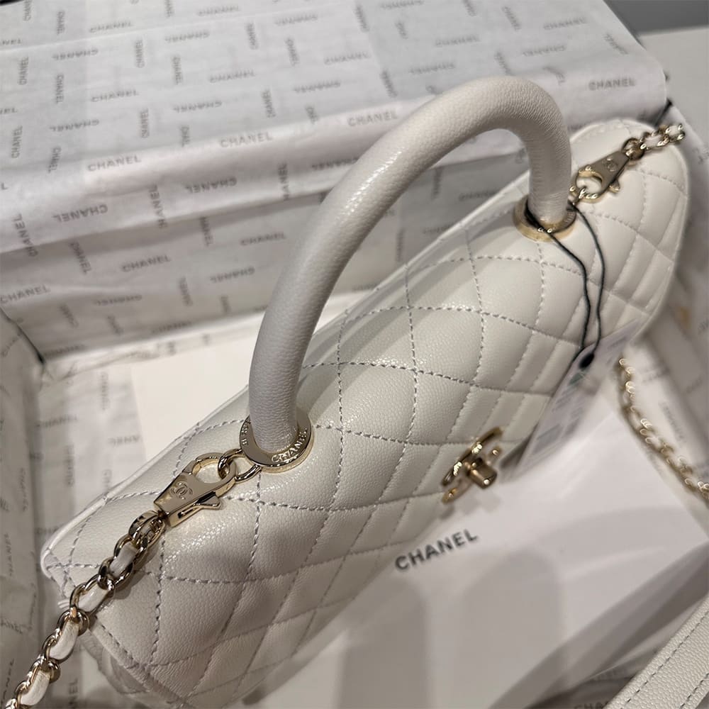 Ch**el Coco Handle Maxi Top Handle Flap Bag(HIGH-END GRADE)