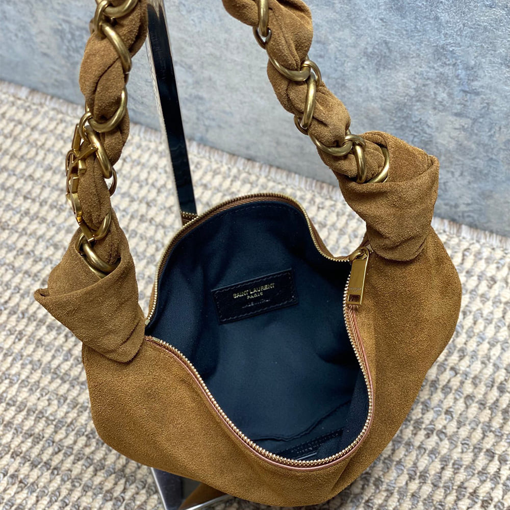 Y51 AMALIA mini hobo in suede(HIGH-END GRADE)